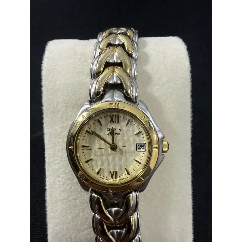 VINTAGE WOMENS CITIZEN WRISTWATCH MODEL 6010-S53183 NEW BATTERY!